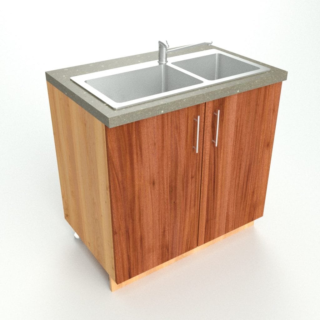 Base 2 Door Sink